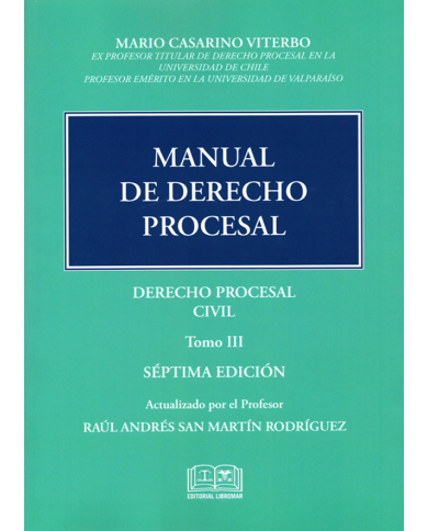 MANUAL DE DERECHO PROCESAL - TOMO III - DERECHO PROCESAL CIVIL
