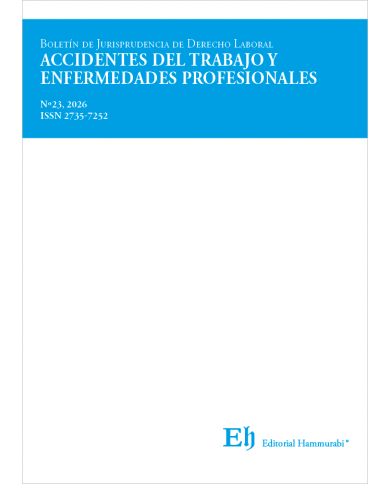 BOLETÍN DE JURISPRUDENCIA DE DERECHO LABORAL Nº23 - ACCIDENTES DEL TRABAJO Y ENFERMEDADES PROFESIONALES