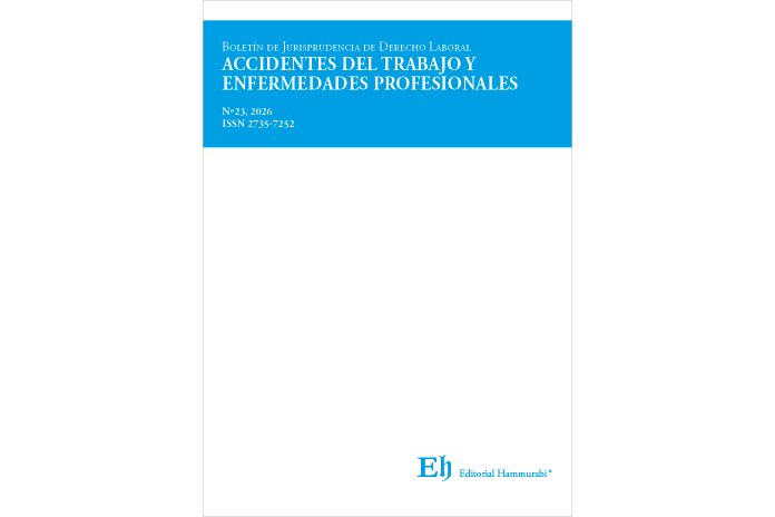 BOLETÍN DE JURISPRUDENCIA DE DERECHO LABORAL Nº23 - ACCIDENTES DEL TRABAJO Y ENFERMEDADES PROFESIONALES