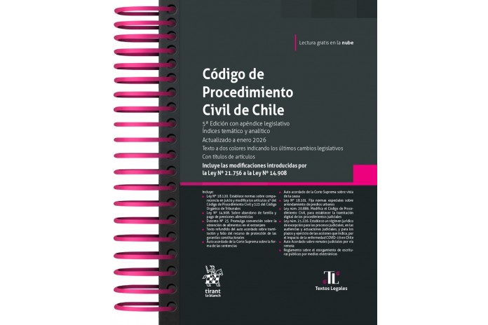 CÓDIGO DE PROCEDIMIENTO CIVIL DE CHILE 2026 - TIRANT LO BLANCH