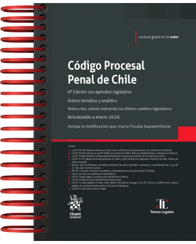 CÓDIGO PROCESAL PENAL DE CHILE 2026 - TIRANT LO BLANCH