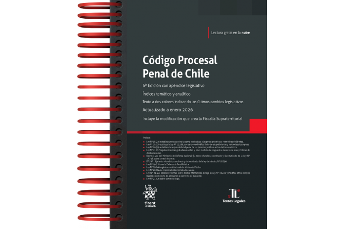 CÓDIGO PROCESAL PENAL DE CHILE 2026 - TIRANT LO BLANCH