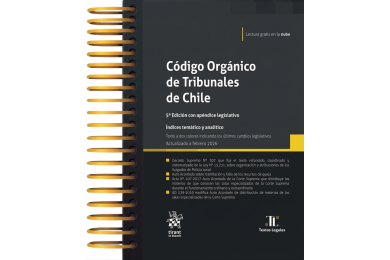 CÓDIGO ORGÁNICO DE TRIBUNALES DE CHILE 2026 - TIRANT LO BLANCH