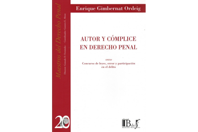 (20) AUTOR Y CÓMPLICE EN DERECHO PENAL