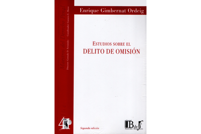 (41) ESTUDIOS SOBRE EL DELITO DE OMISIÓN
