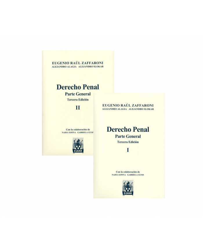 DERECHO PENAL - PARTE GENERAL - 2 TOMOS