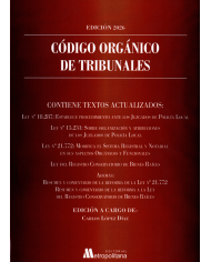 CÓDIGO ORGÁNICO DE TRIBUNALES - EDITORIAL METROPOLITANA - EDICIÓN 2026