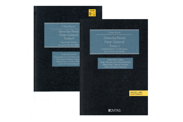 PACK DERECHO PENAL - PARTE GENERAL - TOMOS I Y II - CLAUS ROXIN