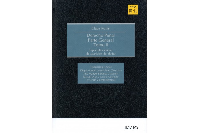 PACK DERECHO PENAL - PARTE GENERAL - TOMOS I Y II - CLAUS ROXIN