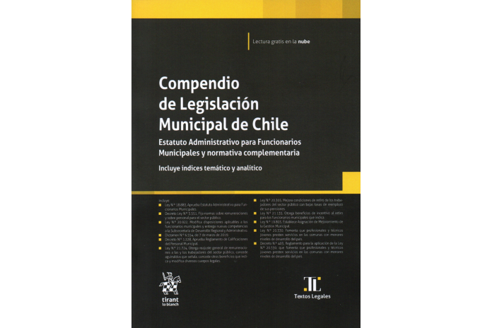 COMPENDIO DE LEGISLACIÓN MUNICIPAL DE CHILE - ESTATUTO ADMINISTRATIVO PARA FUNCIONARIOS MUNICIPALES Y NORMATIVA COMPLEMENTARIA