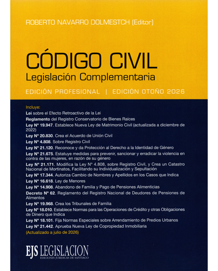 CÓDIGO CIVIL - LEGISLACIÓN COMPLEMENTARIA - 2026