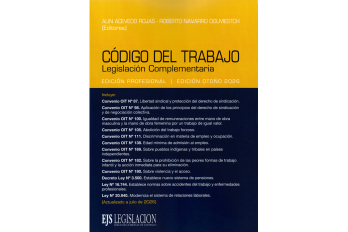 CÓDIGO DEL TRABAJO - LEGISLACIÓN COMPLEMENTARIA - 2026