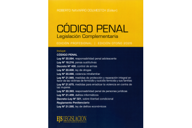 CÓDIGO PENAL - LEGISLACIÓN COMPLEMENTARIA - 2026