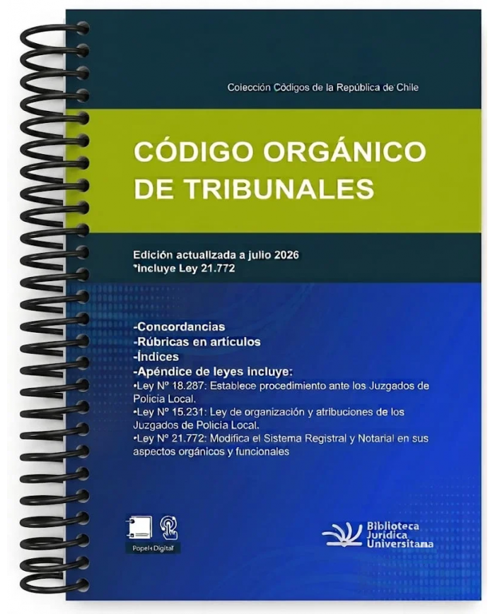 CÓDIGO ORGÁNICO DE TRIBUNALES 2026 - ESTUDIANTIL