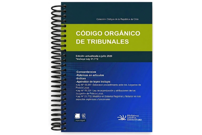 CÓDIGO ORGÁNICO DE TRIBUNALES 2026 - ESTUDIANTIL