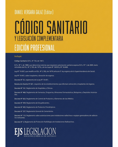 CÓDIGO SANITARIO - LEGISLACIÓN COMPLEMENTARIA - 2026
