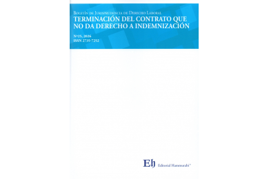 BOLETÍN DE JURISPRUDENCIA DE DERECHO LABORAL Nº25 - TERMINACIÓN DEL CONTRATO QUE NO DA DERECHO A INDEMNIZACIÓN